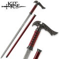 Kit Rae Axios Forged Sword Cane Damascus