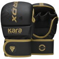 RDX MMA SPARRING BOXING GLOVES, KARA SERIES F6, BLACK-GOLD