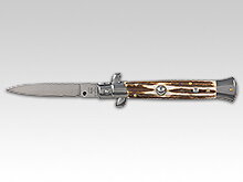 Italian Switchblade Classic - Real Stag Handle