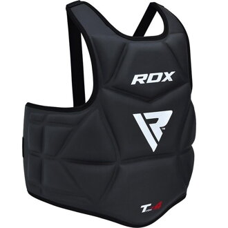 Chest guard black T4 molded