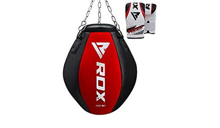 PUNCH BAG WRECKING BALL RED/BLACK